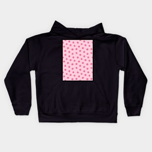 Pink Pastel Y2K Flowers Kids Hoodie